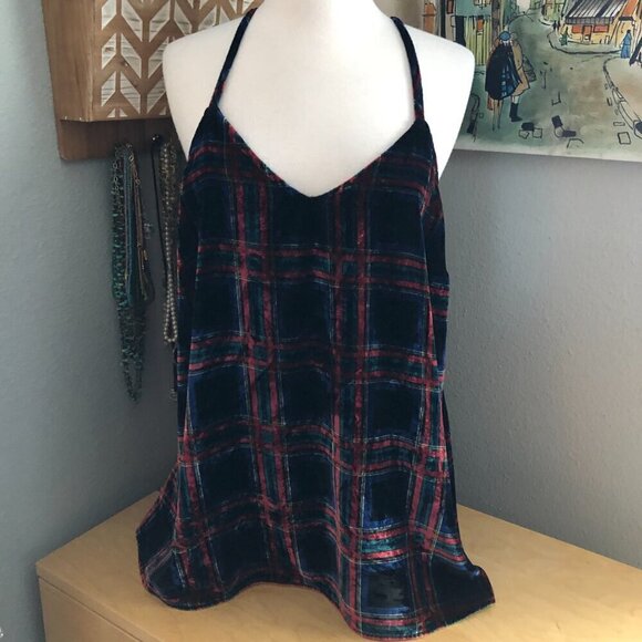 Torrid Sophie Plaid Velvet Swing Cami Top - 13907461 - Picture 3 of 8
